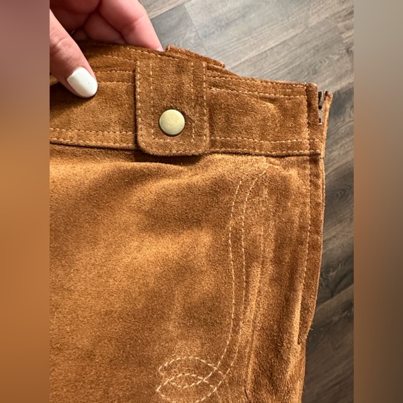 Vintage 1970s early 1980s Darnier bell bottom leather pants - Picture 12 of 17